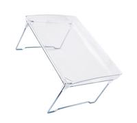 MOLUCKFU Organisateur d'Étagère d'Armoire Empilable en Métal et Plastique, Étagère Multi-Niveaux Cuisine et Bureau, Rangement pour Salle de Bain et Bibliothèque, 1 Unité