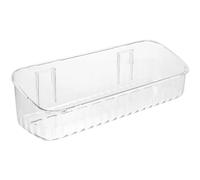 MOLUCKFU Organisateur Mural de Rangement Salle de Bain en Plastique Blanc | Transparent, Fixation Stable, Accès Rapide, pour Lavabo, Savonnette, Dentifrice, Petits Espaces, Locataires