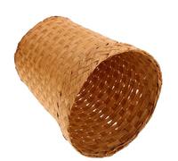 MOLUCKFU Panier de Rangement Tissé en Papier Khaki Résistant et Multi-usage, Conteneur à Déchets Élégant pour Chambre D'garçon et Filles ou Bureau, Design Chic et Couleur Aléatoire