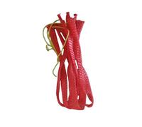 MOLUCKFU Paquet Filet de Rangement Rouge 60 Cm en Nylon Tissé Résistant à Ficelle, Portable pour Courses Extérieures, Fruits et Légumes, Lot de 100 Paquet Polyvalents