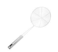 MOLUCKFU Passoire Araignée la Cuisine Acier Inoxydable Mailles Fines Poignée Ergonomique pour Friture Pâtes Raviolis Ustensile Multifonction Facile à Nettoyer 14 Cm