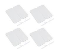 MOLUCKFU Patchs De Massage Rectangulaires 5x10 Cm 8 Pièces Coussinets De Physiothérapie Auto-adhésifs Pour Électrostimulateur Électrodes Compatibles Usage Corporel
