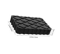 MOLUCKFU Patins de Cric en Caoutchouc Antidérapants Noirs 120x80x20 Mm, Coussinets de Levage Multifonctions pour Véhicules de Loisirs et Remorques, Jeu de 2 Blocs Amortisseurs de