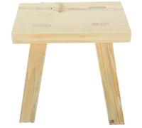 MOLUCKFU Petit Tabouret Bois Massif pour Garçon Fille Marchepied Stable et Résistant Meuble Bois Naturel pour Intérieur et Extérieur Siège Pratique et Sécurisé pour Garçon et Fille