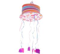 MOLUCKFU Piñata Licorne Pull String Rose pour Fête Anniversaire Garçon Fille Décoration Suspendue à Remplir avec Bonbons et Jouets Accessoire Festif pour Cadeaux et Carnaval