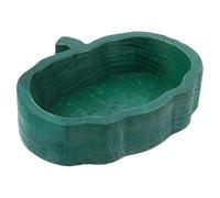 MOLUCKFU Plateau en Bois de Citrouille Vert Bol à Dessert Multifonction Plateau à Fruits Naturel Cuisine Organiseur de Collations Décoratif en Bois Lisse