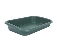 MOLUCKFU Plateau Rectangulaire en Plastique pour Pots de Fleurs, Vert | Soucoupe pour Plantes D'intérieur, Surface Lisse et Finition Lumineuse, pour Jardiniers et Succulentes