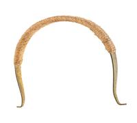 MOLUCKFU Poignée De Théière Rétro Petite Taille En Hêtre Et Alliage, Poignée Anti-brûlure Vintage, Anse Décorative Pour Bouilloire, Remplacement Pratique Pour Théière à Usage Quotidien,