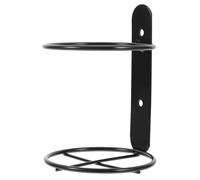 MOLUCKFU Porte-Bouteille de Vin Mural en Fer Noir Support Simple pour 1 Bouteille Casier à Vin Moderne Cuisine Bar et Décoration Murale Organisateur Robuste et Pratique