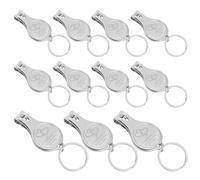 MOLUCKFU Porte-Clés Multifonction 25 Pièces avec Coupe-Ongles en Acier Inoxydable et Décapsuleur Anneau Porte-Clés Pratique Outil Portable pour Voyage Randonnée et Usage Quotidien