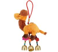 MOLUCKFU Porte Clés Peluche Enfant en Forme De Chameau avec Grelot Accessoire Sac Original Doudou Suspendu Cadeau Fête Denfants Couleur Aléatoire