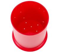 MOLUCKFU Porte-Couverts Ménager Rouge Grand Format Récipient pour Cuillères Baguettes et Ustensiles Cuisine Accessoire de Rangement Pratique pour Plan de Travail Porte-Ustensiles