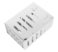 MOLUCKFU Porte-couverts Mural en Acier Inoxydable 304, Seau de Récupération Double Anse, Support Suspendu pour Baguettes et Ustensiles Cuisine, Organiseur Cuisine Gain de Place, Design