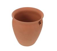 MOLUCKFU Pot à Légumes en Terre Cuite Ventilé 22 CM Récipient de Rangement pour Pommes de Terre Oignons et Ail Boîte de Conservation Naturelle avec Double Anse Cuisine Familiale