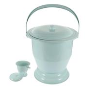 MOLUCKFU Pot de Chambre Portable avec Couvercle Anti-odeur Seau Urinaire Plastique Épais Stable et Facile à Nettoyer pour Camping et Usage Domestique