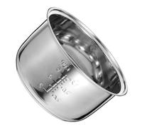 MOLUCKFU Pot Intérieur Cuiseur Riz Inox Antiadhésif Cuve Acier Inoxydable pour Cuisson Uniforme Accessoire de Remplacement pour Cuiseur Électrique Polyvalent