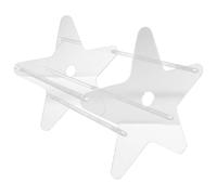 MOLUCKFU Présentoir Vinyle Transparent Acrylique Support Rangement Disques Organiseur Bureau Stable pour Albums et CD Présentoir Compact Design Moderne