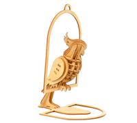 MOLUCKFU Puzzle 3D Perroquet en Bois de Tilleul, Ensemble de Puzzles en Bois pour Garçon et Filles, Éducatif Manuel sans Danger, Modèle Artisanal à Assembler, pour Anniversaire et