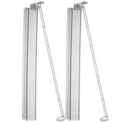 MOLUCKFU Règle de Mahjong 18 Pouces Transparente 2 Pièces en Plastique Solide, Outil de Poussée Multifonction pour Jeu de Tuiles, Support D’équipement de Mahjong Adapté aux Loisirs