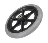 MOLUCKFU Roulette Fauteuil Roulant Solide Roue de Remplacement pour Fauteuil Manuel et Déambulateur Installation Facile et Absorption des Chocs