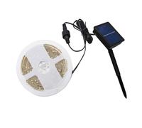 MOLUCKFU Ruban LED Solaire Flexible pour Jardin Éclairage Extérieur Étanche Blanc Chaud Décoration Patio Terrasse Mariage Ambiance Romantique