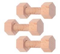 MOLUCKFU Set de Jouets Bois Vis et Écrous pour Tout-Petits Kit de Construction Blocs DIY pour Développer Imagination Spatiale Pensée Logique Jouets Éducatifs pour Garçons et Filles