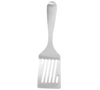 MOLUCKFU Spatule à en Métal Acier Inoxydable Manche Court Bords Lisses Résistante à la Chaleur L'Usure Ustensile Cuisine pour Steaks Œufs Légumes Compatible Poêles Antiadhésives Entretien Facile