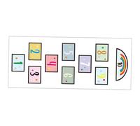 MOLUCKFU Sticker Mural de Sol Éducatif Numérique pour Garçon et Filles, Jeu de Saut Autocollant Résistant et Amovible, Décor Chambre Garçon et Filles, Jeu Ludique pour Crèche et Salle