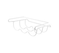 MOLUCKFU Support de Rangement Fer pour Réfrigérateur Étagère Coulissante pour Bouteilles de Vin Bière et Boissons Design Fin pour Optimiser Espace de Cuisine Capacité Résistante et