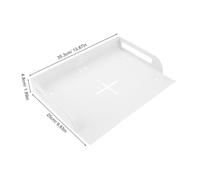 MOLUCKFU Support Mural pour Projecteur et Routeur Plateau Métallique Blanc Étagère de Montage Murale Robuste Compatible Home Cinéma Bureau et Salon Installation sans Outil Rangement