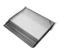 MOLUCKFU Système de Fichiers Magnétiques Mural 10 Pochettes pour Documents A4, Porte-courrier Suspendu Noir en Fer et PVC, Tri du Courrier en Classe