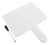 MOLUCKFU Tableau Blanc Effaçable Double Face Portable Handheld Dry Erase Answer Paddle pour École et Classe Ardoise Blanche Pratique pour Étudiants