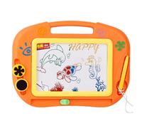MOLUCKFU Tableau Magnétique Coloré Orange pour Garçon et Filles Tableau Blanc en Plastique pour Peindre Dessiner et Écrire Éducatif Effaçable pour Développement Coordination Œil-Main