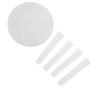 MOLUCKFU Tabouret Rond Antidérapant en Plastique Blanc 25x21 Cm, Mini Tabouret Léger et Solide pour Salle de Bain, Toilettes et Usage Domestique, Marchepied Garçon et Filles Pratique