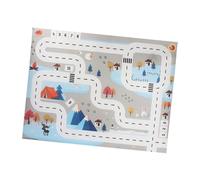MOLUCKFU Tapis de Jeu Garçon Fille Mousse à Assembler Tapis Motricité avec Route de Circulation Transport pour Garçon Fille Éducatif et Multi-usage pour Maison et Extérieur