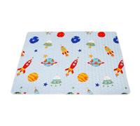MOLUCKFU Tapis D'éveil pour Bébé en Tissu Doux, Grand Format et Design Polyvalent, sous Chaise Haute pour Protéger le Sol et Accompagner les Jeux