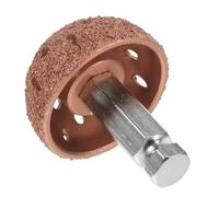 MOLUCKFU Tête de Meulage pour Réparation de Pneus avec Tige Basse Vitesse Roue de Polissage de Tungstène Outil Léger pour Entretien Pneumatiques Voiture