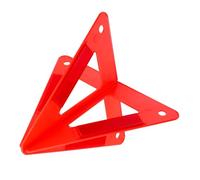 MOLUCKFU Triangle Avertisseur Réfléchissant Pliable pour Voiture Panneau de Signalisation Sécurité Routière PVC Compact et Visibilité Maximale Conditions Faibles Adapté Urgences Bord de