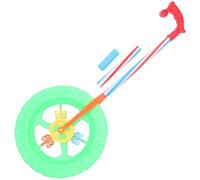 MOLUCKFU Trotteur en Plastique pour Tout-Petits à Pousser Tirer 2 Tiges, D’éveil Garçon et Filles, Roue Colorée, Sécurisé pour Apprentissage Marche, Bébé Éducatif Couleur Couleur Aléatoire