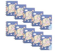 MOLUCKFU Vache Cartoon Portable, Bloc-notes Agenda Hebdomadaire | Papier et Fer, Format Poche Pratique, Page Inclus, pour Listes et Planification Quotidienne