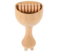 MOLUCKFU Ventouse de Massage en Bois Rouleau 4 Griffes Tasse Sculptante Légère pour Massage du Dos Outil de Thérapie Manuel pour Relaxation et Remodelage Corporel à Domicile