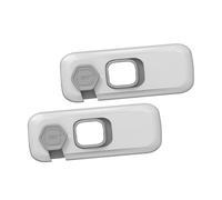 MOLUCKFU Verrous de Sécurité pour Bébés en Abs, 2pcs, Protection des Portes et Réfrigérateurs, Difficile à Ouvrir Garçon et Filles, Maison