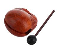 MOLUCKFU Wooden Fish Ornament Percussion Instrument Smooth Texture for Office Home Meditation Zen Decor Unfinished Wood Fish