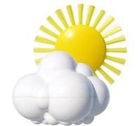 Moluk jeu set pluie nuage et soleil blanc/jaune Geel