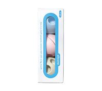 MOLUK MOX Lot de 3 balles de Jeu, Jouets innovants en Silicone, Jouets éducatifs à partir de 0 Mois, Pastel