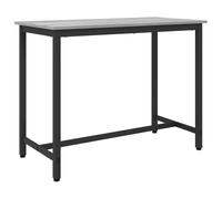 Molumvel Bureau réglable en hauteur - 100 x 50 cm - Bureau d'ordinateur moderne - Gris sonoma - Table de travail compacte pour bureau à domicile - Table de bureau avec cadre en acier