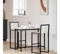 Molumvel Bureau réglable en hauteur - 100 x 50 cm - Table de travail moderne pour bureau à domicile - Bureau d'ordinateur stable en bois et acier - Blanc