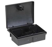 Molumvel Lot de 10 pièges à souris - Boîte à appâts pour rongeurs - Noir | Polypropylène robuste, intérieur et extérieur, serrure de sécurité enfant