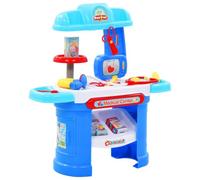Molumvel Mallette de médecin pour enfant - 15 pièces - Jouet avec 14 | Jeux de rôle pour les tout-petits, favorise la communication