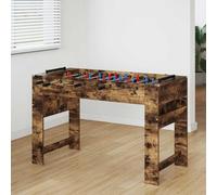 Molumvel Table de baby-foot en chêne fumé avec barres de jeu | Comprend 22 figurines de jeu, poignées antidérapantes, tableaux de points intégrés